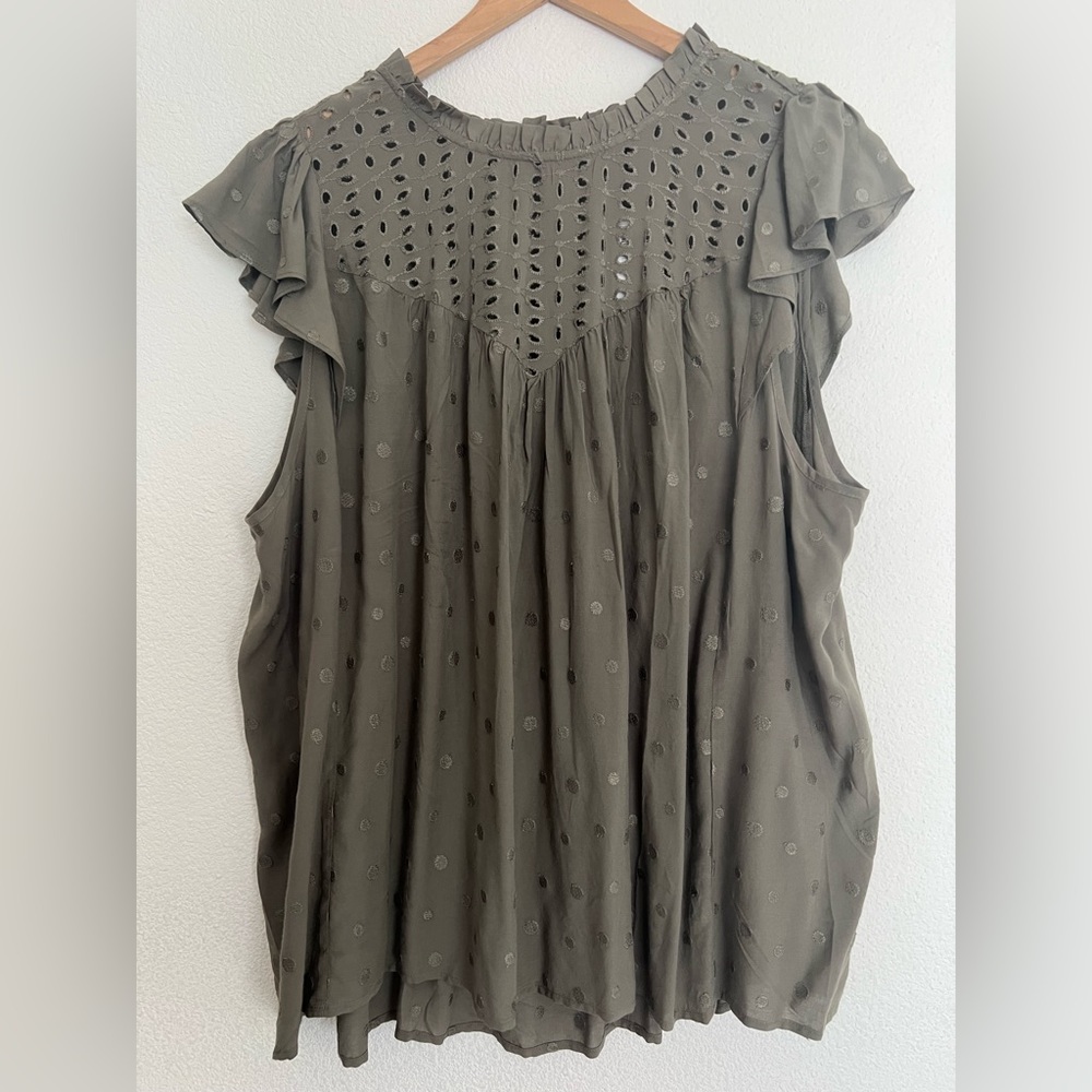 Olive Torrid sleeveless top, 3x